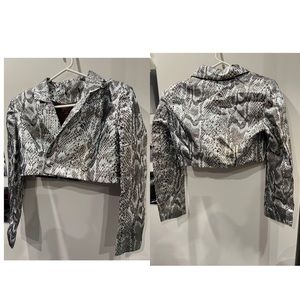 Metallic Snakeskin 2 Piece Suit